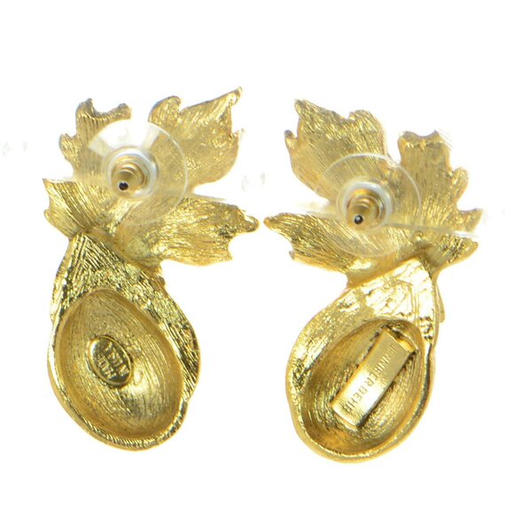 Jennifer Behr Goldtone Drop Earrings - Picture 2 of 4